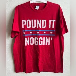Red 'Pound It Noggin'' Graphic Tee - Dude Perfect